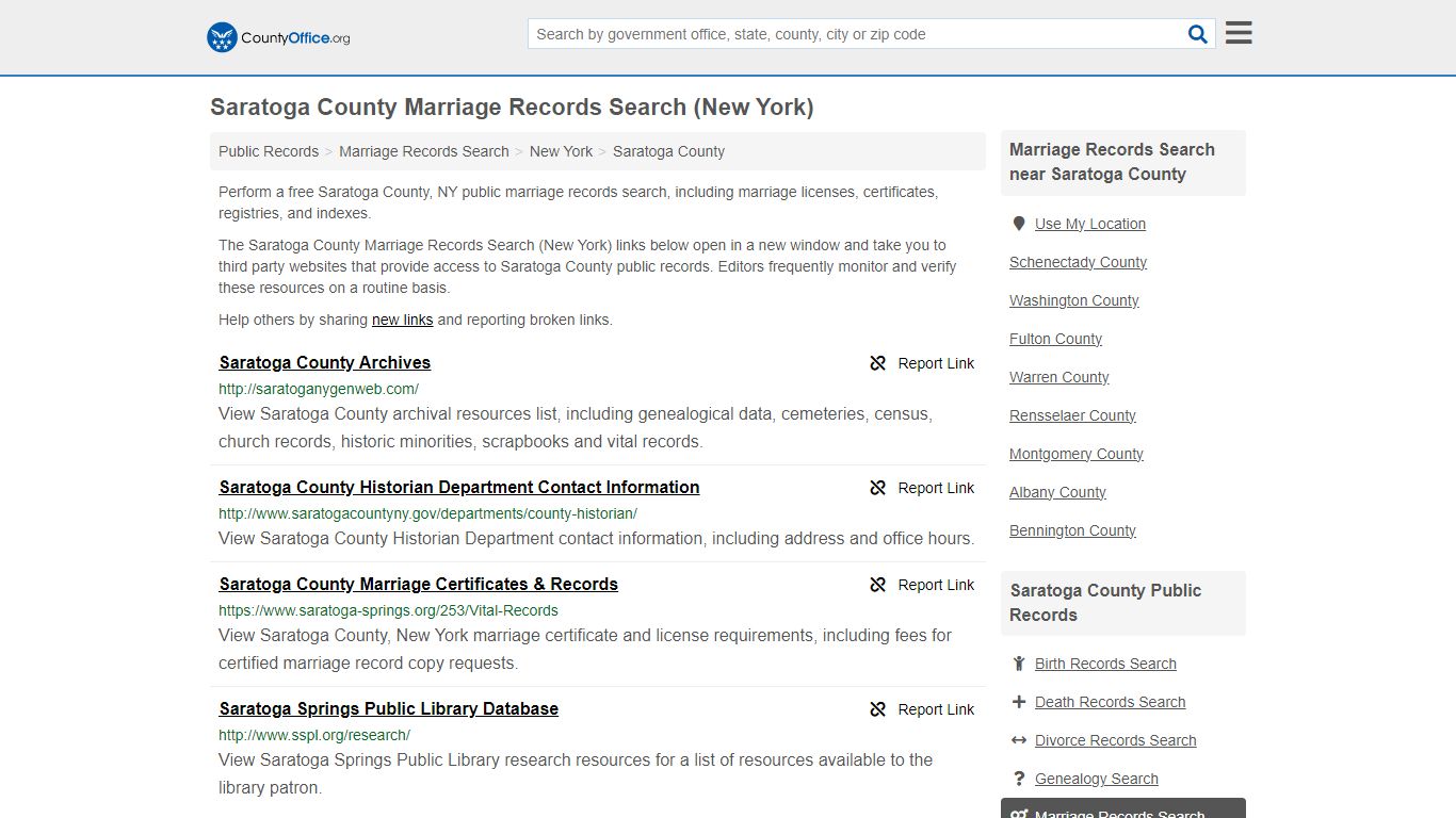 Marriage Records Search - Saratoga County, NY (Marriage Licenses ...